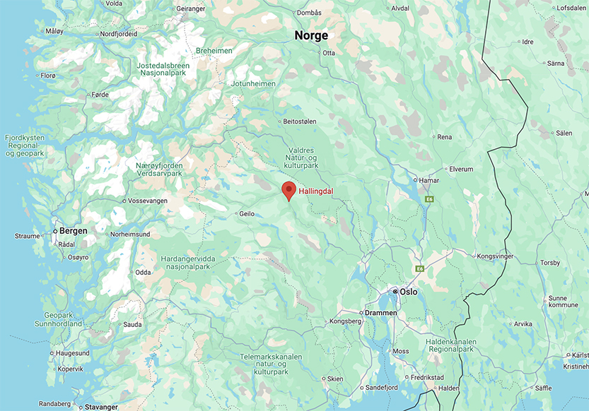 Kart Hallingdal